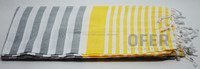 Serviette de plage turque Peshtemal 100% coton Fouta. Hammam Aegean Peshtemal carré à séchage rapide pour l'été, provenant de Turquie