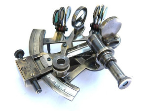 Calvin Handicraft Vintage Black Antique Sextant Handmade Brass Nautical Instrument Novelty <b>Gift</b> for Vikings and History Buffs - Product Image 3