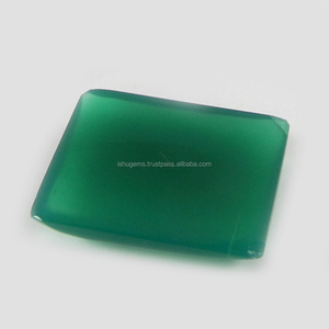 พลอยนิลธรรมชาติสีเขียว,พลอยรูปทรงสี่เหลี่ยมผืนผ้าขนาด17X23มม. พลอยหลวม4.45 Gms IG0334 - Product Image 2