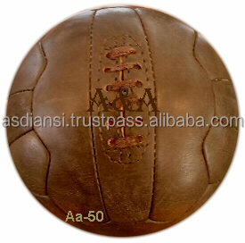 ลูกฟุตบอลหนัง ลูกฟุตบอลวินเทจ ลูกฟุตบอลรักบี้ ลูกบาสเก็ตบอล ลูกฟุตบอลโบราณ ลูกแฮนด์บอลย้อนยุค - Product Image 3
