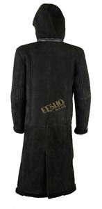 High Demand Mens Slim Overcoat Shearling Style <b>Leather</b> Jacket Fashion Winter Outerwear Smart Fit Long Motorcycle <b>Coat</b> OEM Supply - Product Image 5