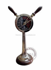Telégrafo Náutico de Latón de 14'' con Base de Madera, Decoración para el Hogar, Coleccionable, Material Metálico para Telégrafo de Barco - Product Image 3