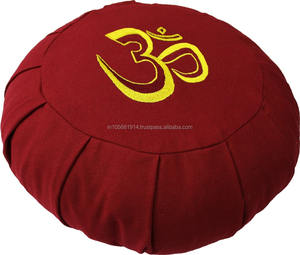 เบาะรองนั่งสมาธิแบบซาฟุ ผ้าฝ้ายทวิลคุณภาพสูง ผลิตในอินเดีย ทำด้วยมือ ปรับแต่งได้ ป้องกันแผลกดทับ ถอดซักได้ เหมาะสำหรับห้องนอน - Product Image 5