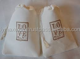 กระเป๋าผ้ามัสลินสำหรับชง/กระเป๋าถือ/ถุงผ้าฝ้ายแบบหูรูดขนาดใหญ่พิเศษผ้าแคนวาสกระเป๋าโท้ทผ้าคอตตอนสีดำ - Product Image 2