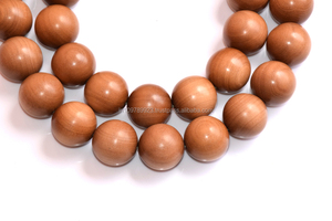 ลูกปัดไม้ทรงกลมสำหรับทำสร้อยข้อมือ - Product Image 3