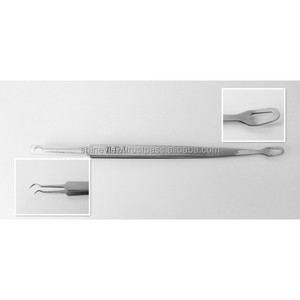 Crochet d'extraction, pour acné et comédons, en acier inoxydable - Product Image 1