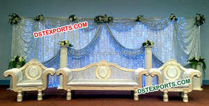 Mobiliario de escenario de boda paquistaní, muebles de escenario musulmán, Nikah, diseño de Mandap de último diseño - Product Image 3