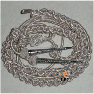 Cordes d'épaule Aiguillette en fil métallique personnalisé de haute qualité OEM pour robe de cérémonie de service accessoire haut de gamme personnalisé - Product Image 5