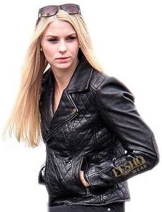 Asymmetrical Zipper Quilted Breathable Motorcycle Leather <b>Jacket</b> Stylish Casual for Men and Women Comfortable Fit - Product Image 4