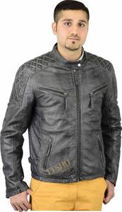 Moda Modo High Street Style Chaqueta de cuero de piel de oveja Logotipo frontal Elegante Ropa de abrigo moderna OEM Fabricante personalizado - Product Image 2