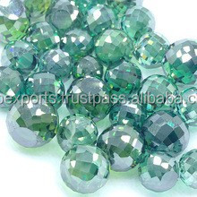 Cheapst sintético Fancy Color Moissanite Beads-hebras de India EE. UU., verde, amarillo/marrón/Chocolate Color Moissanite Beads - Product Image 2