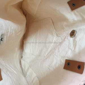 Dobbytex tailandés de encaje de algodón bolsa con correa de cuero - Product Image 2