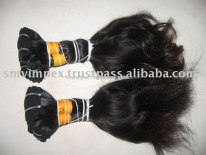 Cabello humano remy natural, Indio del Sur, tejido de la India, weaving100 %, sin procesar - Product Image 4