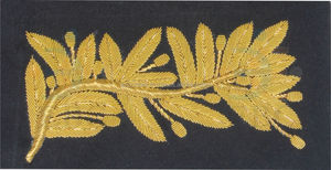 OEM personalizado de lujo lingotes bordado cuello puño mano tela uniforme ceremonial moda lingotes - Product Image 3