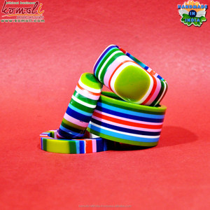 Multicouche fait main bracelet en résine bijoux fantaisie