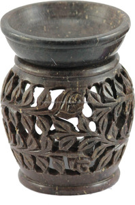 Diffuseur d'huiles essentielles en pierre de savon de marbre, senteurs bois de santal, thé, lavande, jasmin, rose, pin, pour usage domestique, brûleur de parfum en bois et graines - Product Image 5