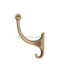 Decorative Silver Wall Hook Coat Hook Towel <b>Hanger</b> Metal Nickel Plated Metal Durable Hook Bedroom <b>Hanger</b> - Product Image 6