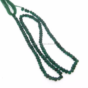 Cuentas Redondas Sueltas de Corindón Esmeralda Natural de 13 y 18 Pulgadas, 3.15 mm, Piedra Preciosa Verde para Collares, Pendientes y Pulseras - Product Image 2