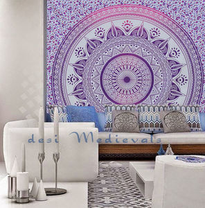 Mandala India Ombre Púrpura Rosa Reina Gran Tamaño de cama Tapiz de pared Balnket colgante Pacnic Tapices Decoración de pared Arte Vintage - Product Image 1