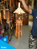 Campanas de Viento de Bambú para Jardín, Decoración para el Hogar, Hechas a Mano en Bali, Modelo BBW010 de Budivis, Venta al Por Mayor