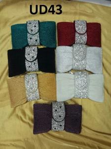 Vivid UD42 Indian <b>Bridal</b> Evening Ladies Shopping Handmade Ethnic Traditional Clutch <b>Purse</b> Fabric Embroidery Designer Exclusive - Product Image 2