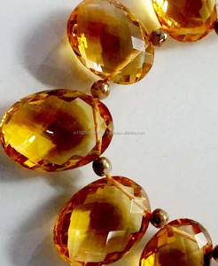 Piedras preciosas sueltas naturales de citrino de forma ovalada de alta calidad, piedra semipreciosa certificada de Color amarillo Premium para hacer joyas - Product Image 1