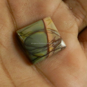 2,53 gms rojo Natural Creek Jasper 16mm cuadrado cabujón de piedras preciosas para joyería IG0778 - Product Image 3