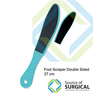 Lima y raspador de callos de doble cara con mango de plástico para pedicura, raspador de talones, herramienta de pedicura B-EBT-217 - Product Image 2