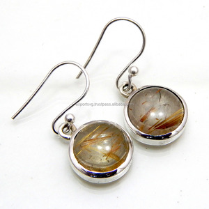 ต่างหูหยดน้ำเงินสเตอริ925พร้อมพลอยทับทิมสีทองธรรมชาติเครื่องประดับแฟชั่นน่ารักสำหรับผู้หญิงของขวัญงานแต่งงาน - Product Image 1