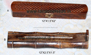 ที่เผาธูปไม้แฮนด์เมด,ออกแบบตาข่ายแกะสลักด้วยมือสำหรับธูปและกรวย - Product Image 5