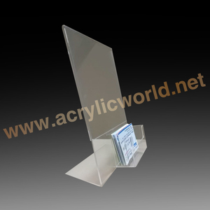 Soporte de exhibición para tarjeta de señal, soporte acrílico para mesa de escritorio, menú, precio, etiqueta - Product Image 3