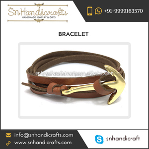 Braccialetti con Ancora in Pelle a Prezzo Nomale, Creazioni Artigianali - Product Image 1