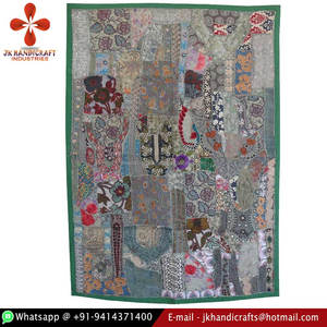 Indio Katchi espejo trabajo decorativo decoración del hogar al por mayor hecho a mano tapiz de pared - Product Image 2