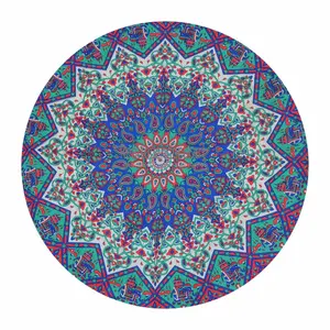 Круглое настенное украшение в виде мандалы со звездой, слоном, индийская мандала, круглые пляжные украшения в стиле хиппи, круглое полотенце для пикника, гобелен в цыганском стиле для йоги