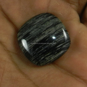 Cabochon de pierres précieuses naturelles, jaspe à queue de poisson de 22mm 5.10 gms, pour bijoux IG0806 - Product Image 3