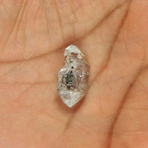 หินหลวมไม่สม่ำเสมอควอตซ์ Ishu อัญมณีใน; 27243ชัดเจนสำหรับการทำเครื่องประดับ IG3156ธรรมชาติ11.85 Cts Herkimer เพชรพลอย22x10mm - Product Image 4