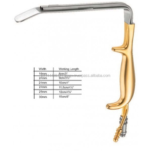 Fiber <b>Optic</b> Breast Retractor With Gold Handle Finishing - Product Image 1