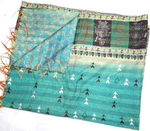 ผ้าคลุมไหล่/ผ้าพันคอผ้าฝ้ายวินเทจทำด้วยมือ - Product Image 1