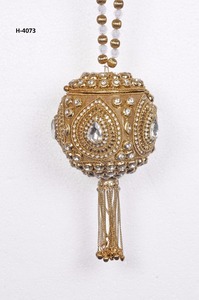 H4067 Vivid Ladies Classic Handmade Metal <b>Clutch</b> <b>Gold</b> Silver Evening Tote <b>Bags</b> Beaded Party Chain Strap Flap Closure India - Product Image 6