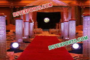 Pilier élégant de marche en forme de paon pour mariage, broche de couloir, de couleur or, en perles, nouveau Design, 1 pièce - Product Image 2