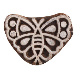 บล็อกไม้พิมพ์ทำด้วยมือรูปผีเสื้อสำหรับการพิมพ์ผ้าใบบล็อกไม้สำหรับการพิมพ์บล็อก - Product Image 1