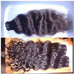 12A 2028 meilleure vente extension de cheveux humains indiens Remy wave, 100% vague naturelle non traitée extension de cheveux bruts d'Inde - Product Image 2