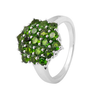 ธรรมชาติโครเมี่ยม Diopside แหวนเงิน925 - Product Image 3