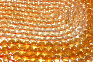 Cuentas Redondas de Citrino Natural Amarillo Tratadas con Calor de 6-12 mm, Cuentas Sueltas para la Fabricación de Joyas - Product Image 2