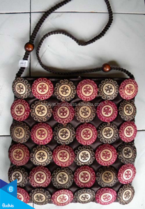 2016 sac à main de coquille de noix de coco de style ethnique pour les femmes sac à bandoulière de grande taille - Product Image 2