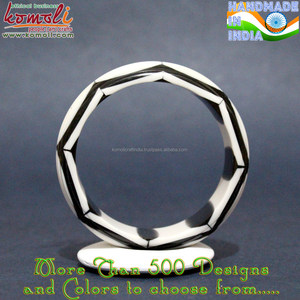 มือ Crafted การออกแบบวินเทจ Bakelite แกะสลักกำไลเรซินเครื่องประดับ - Product Image 5