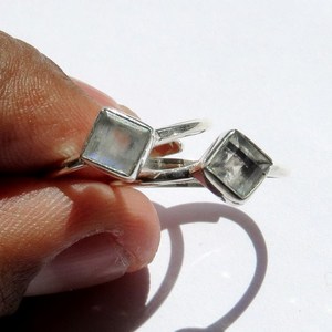 Stylish Rainbow Moonstone 925 Sterling <b>Silver</b> <b>Toe</b> <b>Rings</b> Handmade <b>Silver</b> Jewelry Indian Gemstone Shri Ashapura Jewels Bohemian - Product Image 6