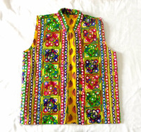 Gilet brodé Vintage de styliste indien pour homme, élégant avec broderie miroir, vente en gros, nouvelle collection