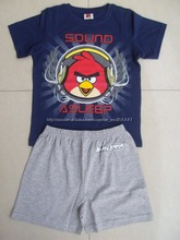 Хлопок дети шорты пижамы множеств с милой печать