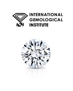 IGI ได้รับการรับรอง3.00Ct Solitaire ธรรมชาติที่ยอดเยี่ยมรอบเพชรตัดสดใส - Product Image 1
